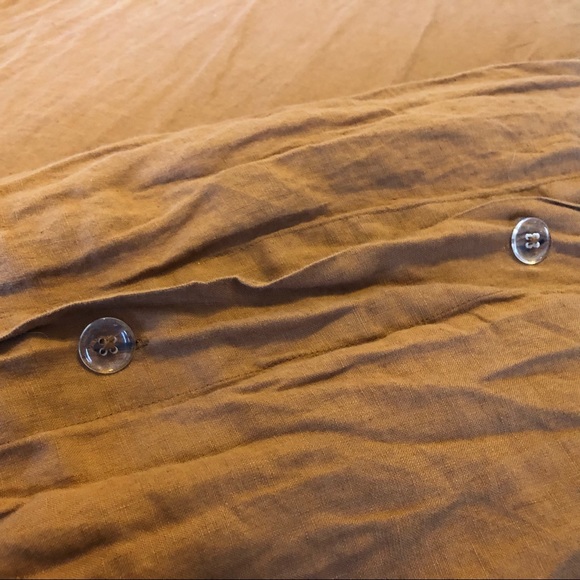 Linen Duvet Cover Set in Terracotta by Quince - Picture 4 of 4